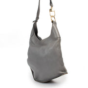 Buy an authentic second hand Delvaux Niagara Grey Leather Satan Shoulder Bag in pre-loved condition at Labellov