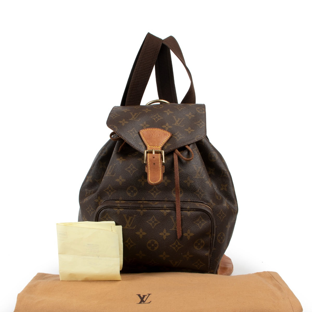 Shop authentic second hand vintage Louis Vuitton Montsouris GM Monogram Canvas Backpack at Labellov