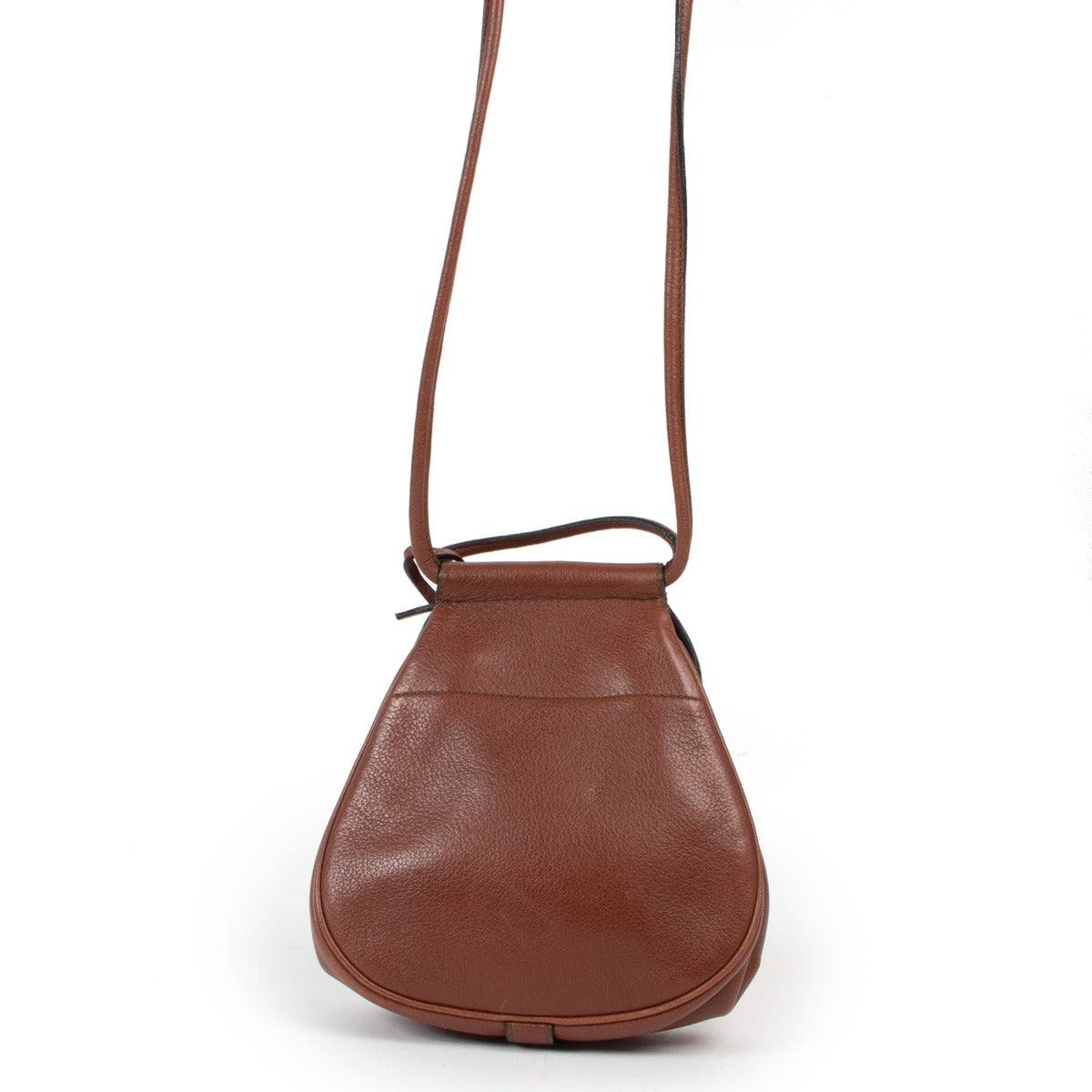 Buy an authentic second hand Delvaux Mini Cerceau Brown Leather Crossbody in very good condition at Labellov