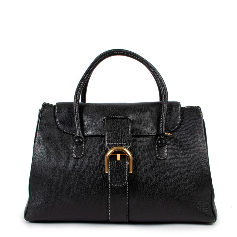 Shop authentic second hand vintage Delvaux Brillant Cabriolet Goatskin Handbag at Labellov