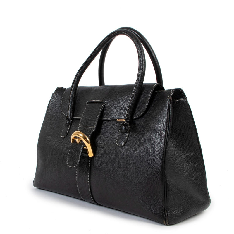 Shop authentic second hand vintage Delvaux Brillant Cabriolet Goatskin Handbag at Labellov