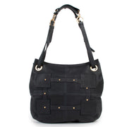Shop authentic second hand vintage designer Delvaux Petrol Stud Leather Shoulder Bag at Labellov