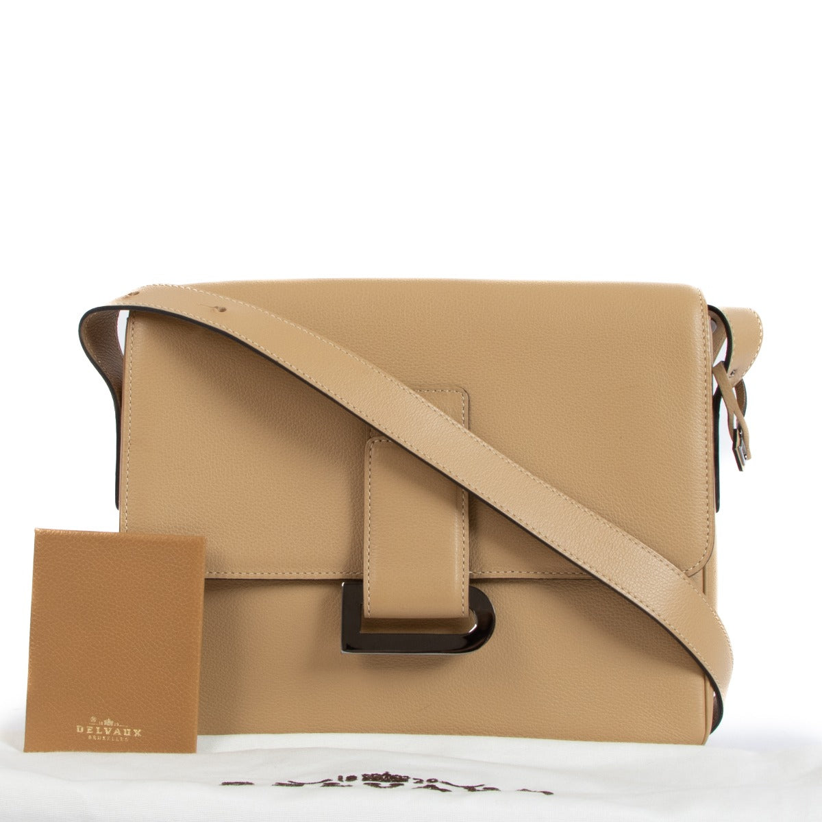 Delvaux Poirier Sand Jumping Crossbody Bag