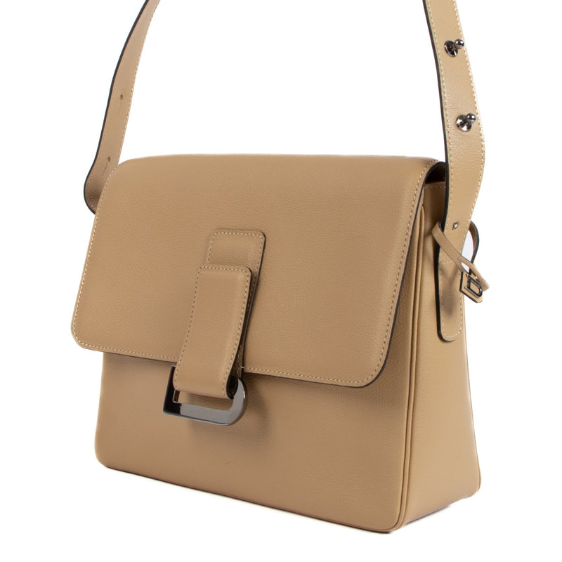Delvaux Poirier Sand Jumping Crossbody Bag