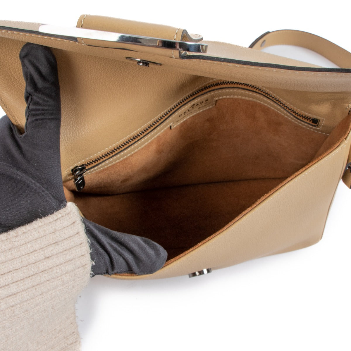 Sac bandoulière Delvaux Poirier Sand Jumping