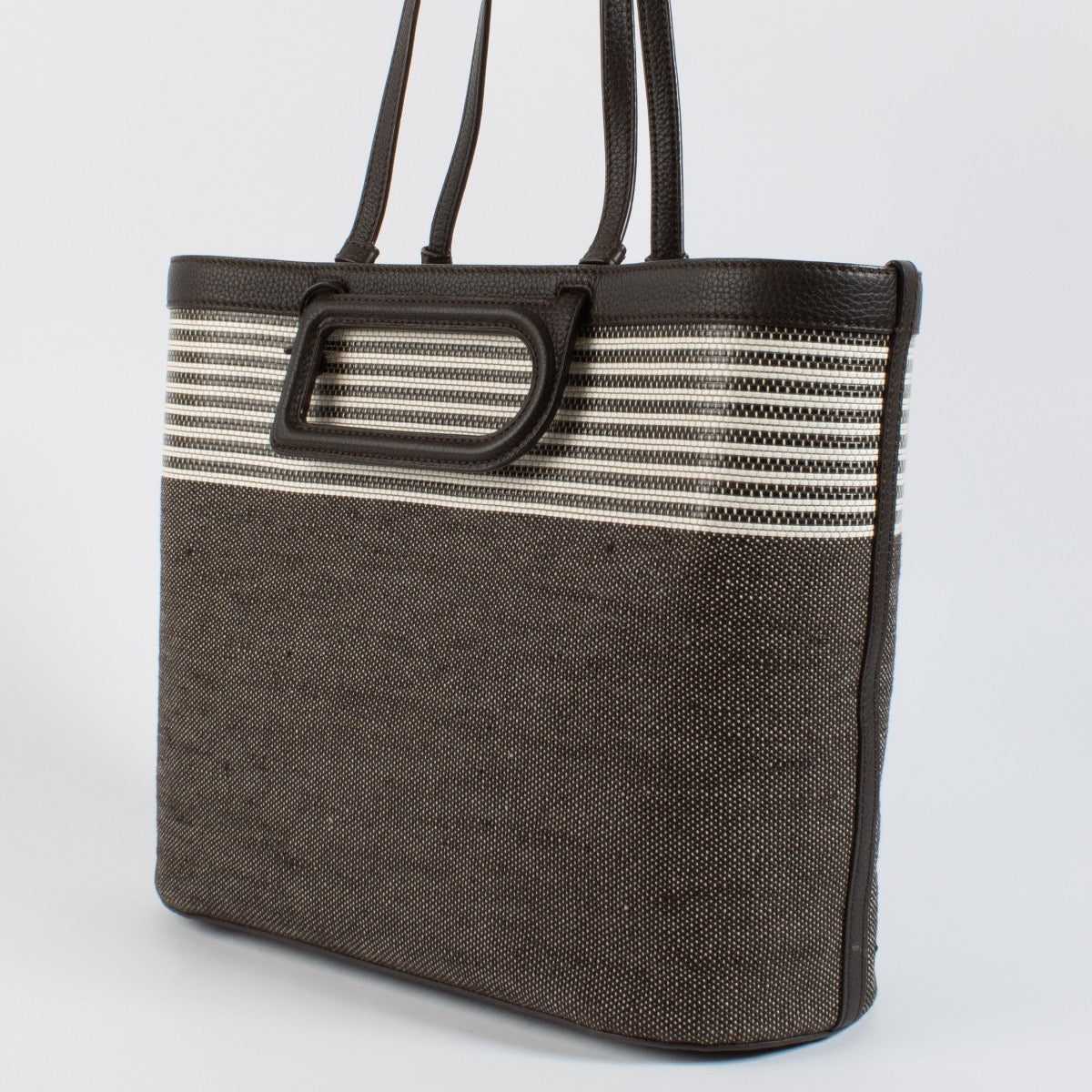 Authentic second hand Delvaux D to D MM Ebene Toile Sangle Taurillon Empire Shoulder Bag on Labellov.com