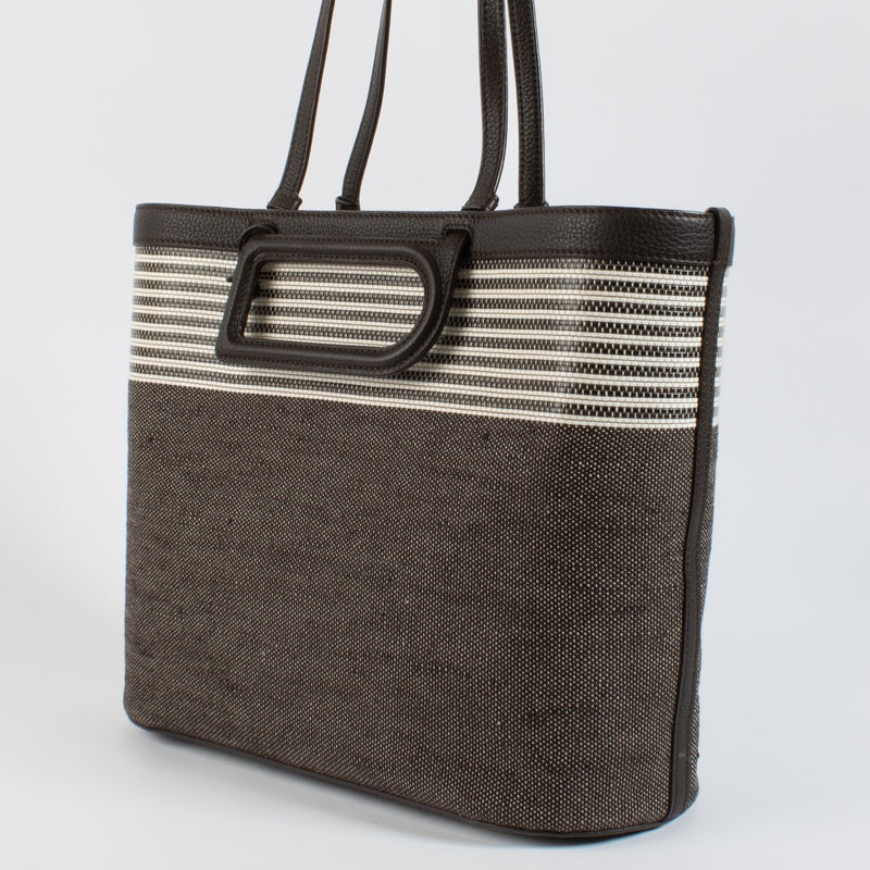 Authentic second hand Delvaux D to D MM Ebene Toile Sangle Taurillon Empire Shoulder Bag on Labellov.com