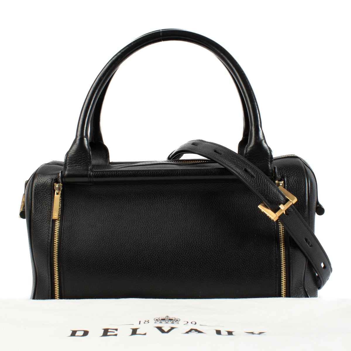 Authentic second hand Delvaux Black Charlotte Crossbody on Labellov.com