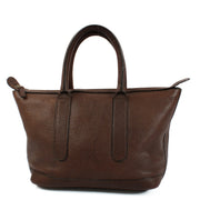 shop 100% authentic second hand Delvaux Brown Vintage Top Handle Bag on Labellov.com