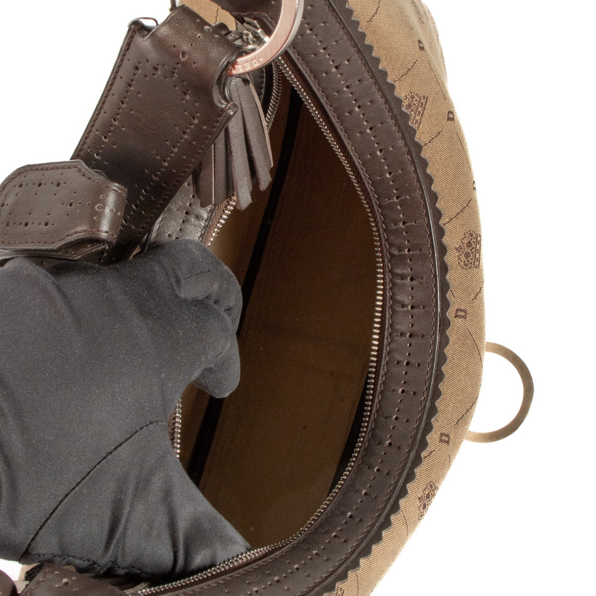 shop 100% authentic second hand Delvaux Brown Camille MM Shoulder Bag on Labellov.com