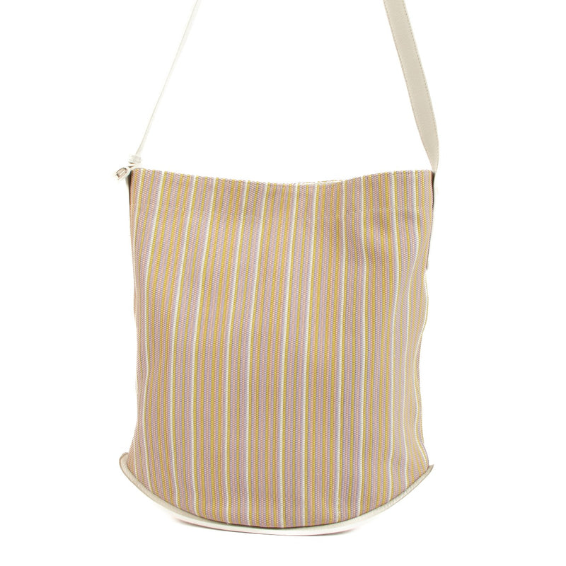 Delvaux Pin Rainbow Toile De Cuir Crossbody Bag