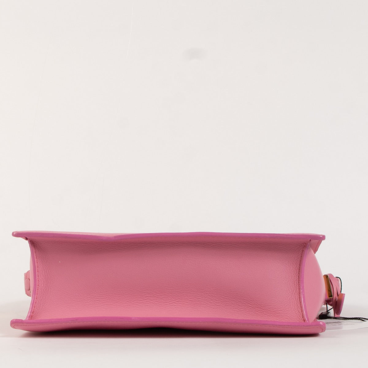 *niet online* Delvaux Flamingo Leather Galuchat Madame Crossbody Bag