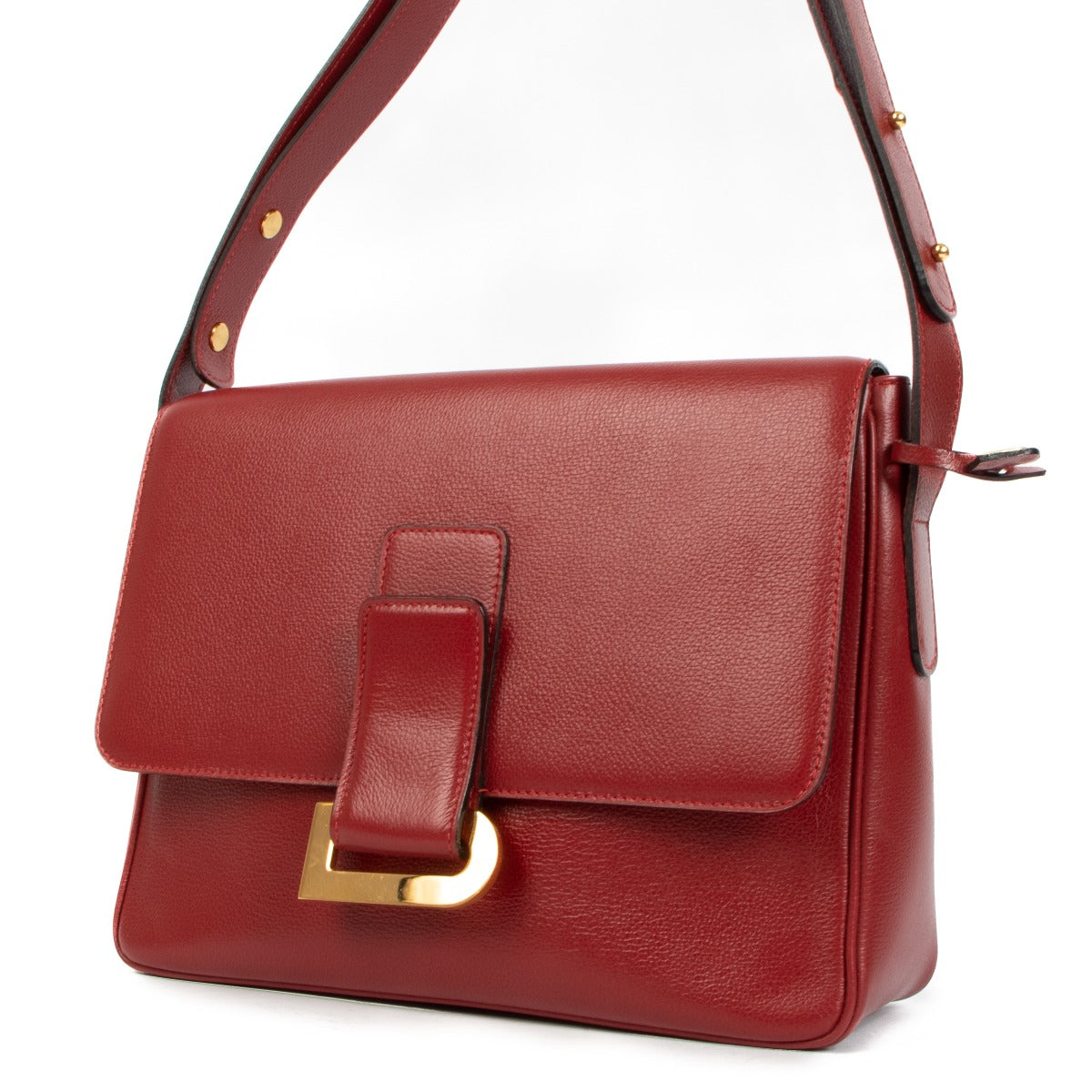 Delvaux poirier very good condition red preloved labellov antwerp