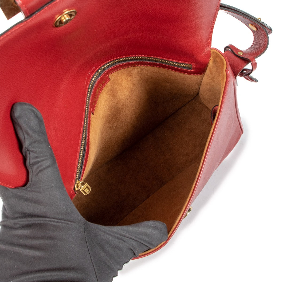 Sac bandoulière Delvaux Poirier Rouge Jumping