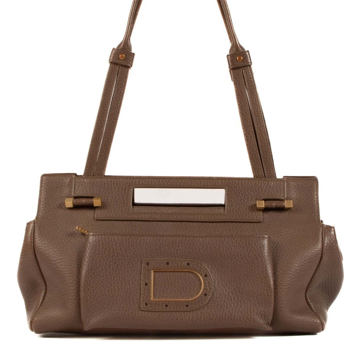 shop 100% authentic second hand Delvaux Brown Benjamin PM Shoulder Bag on Labellov.com