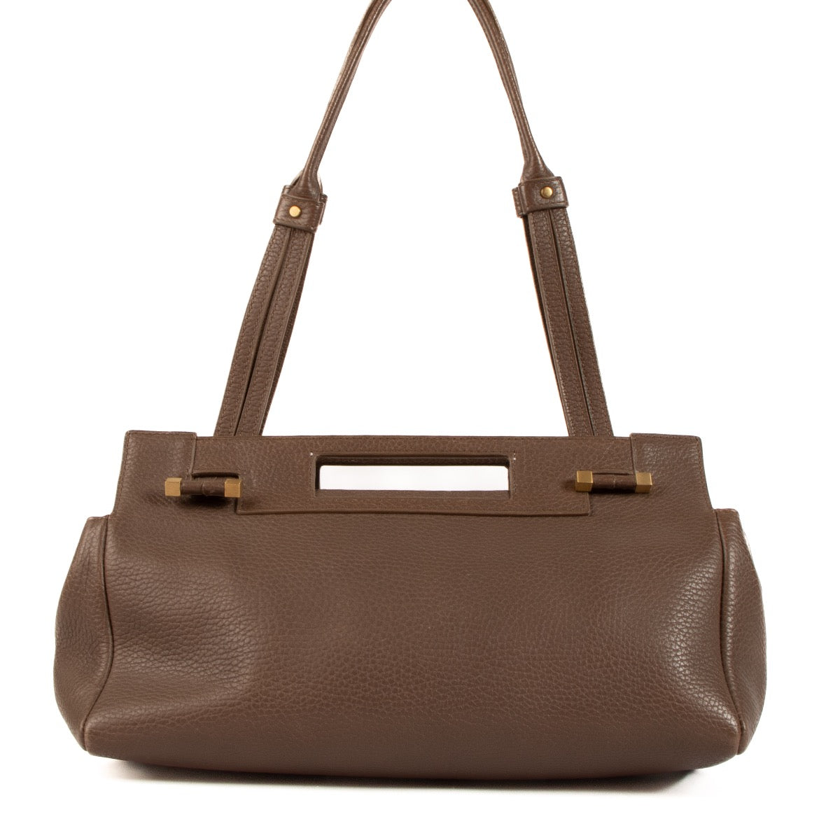 shop 100% authentic second hand Delvaux Brown Benjamin PM Shoulder Bag on Labellov.com