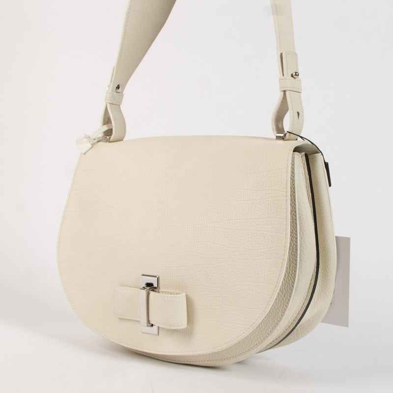 *Niet online zetten*Delvaux Wit Crispy Kalfsleer Le Mutin MM