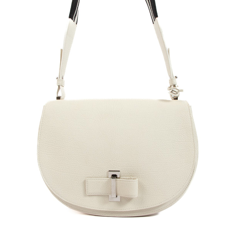 Delvaux Le Mutin MM White Crispy Calf