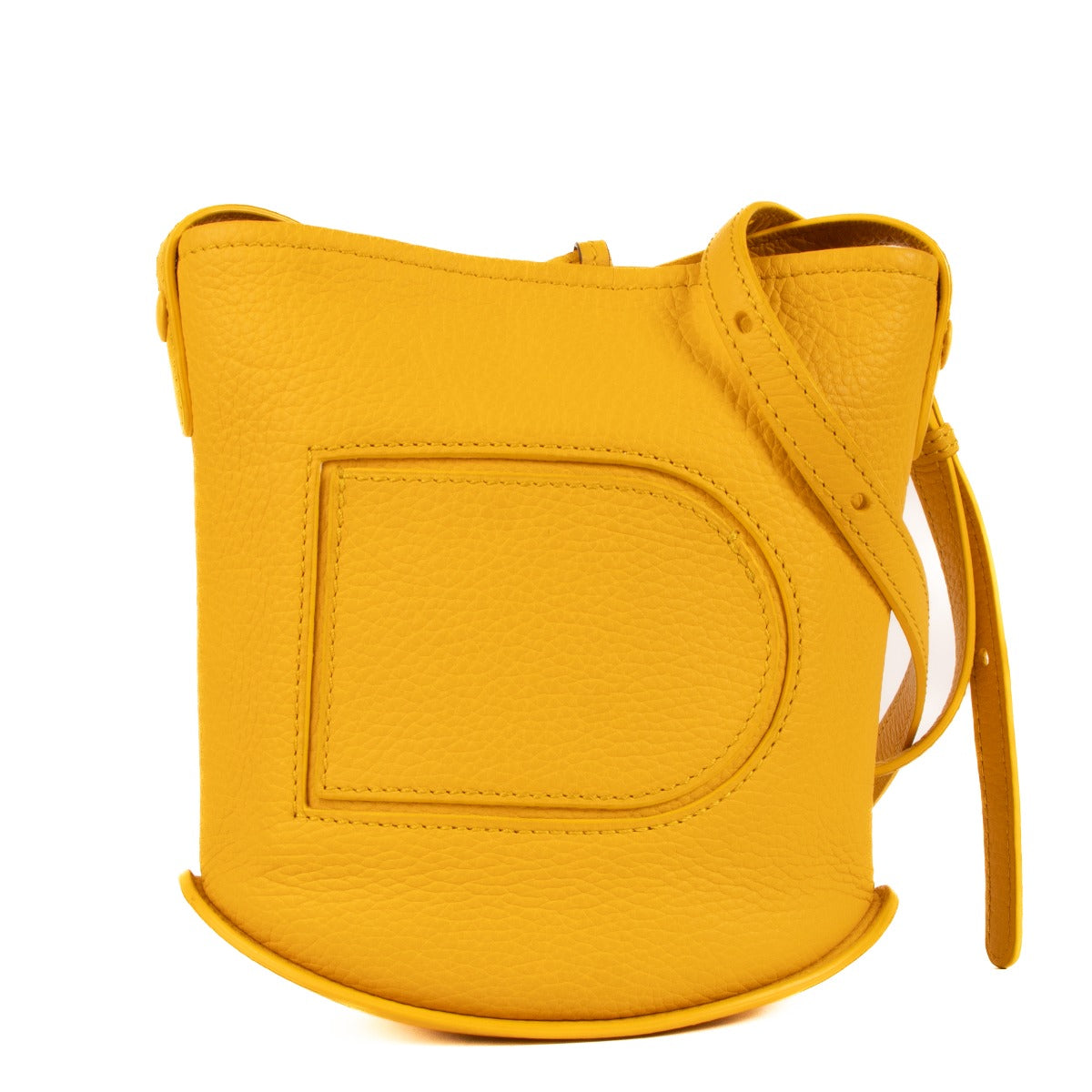 shop 100% authentic second hand Delvaux Saffron Taurillon Soft Pin Mini Crossbody Bag on Labellov.com