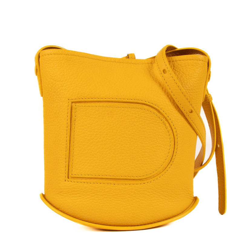 shop 100% authentic second hand Delvaux Saffron Taurillon Soft Pin Mini Crossbody Bag on Labellov.com
