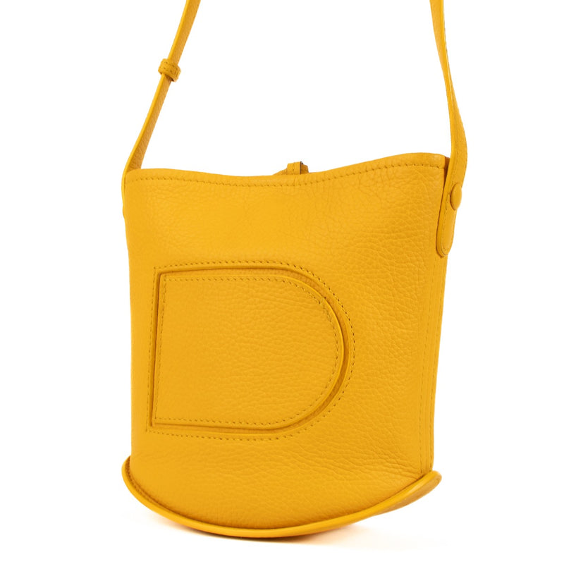 shop 100% authentic second hand Delvaux Saffron Taurillon Soft Pin Mini Crossbody Bag on Labellov.com