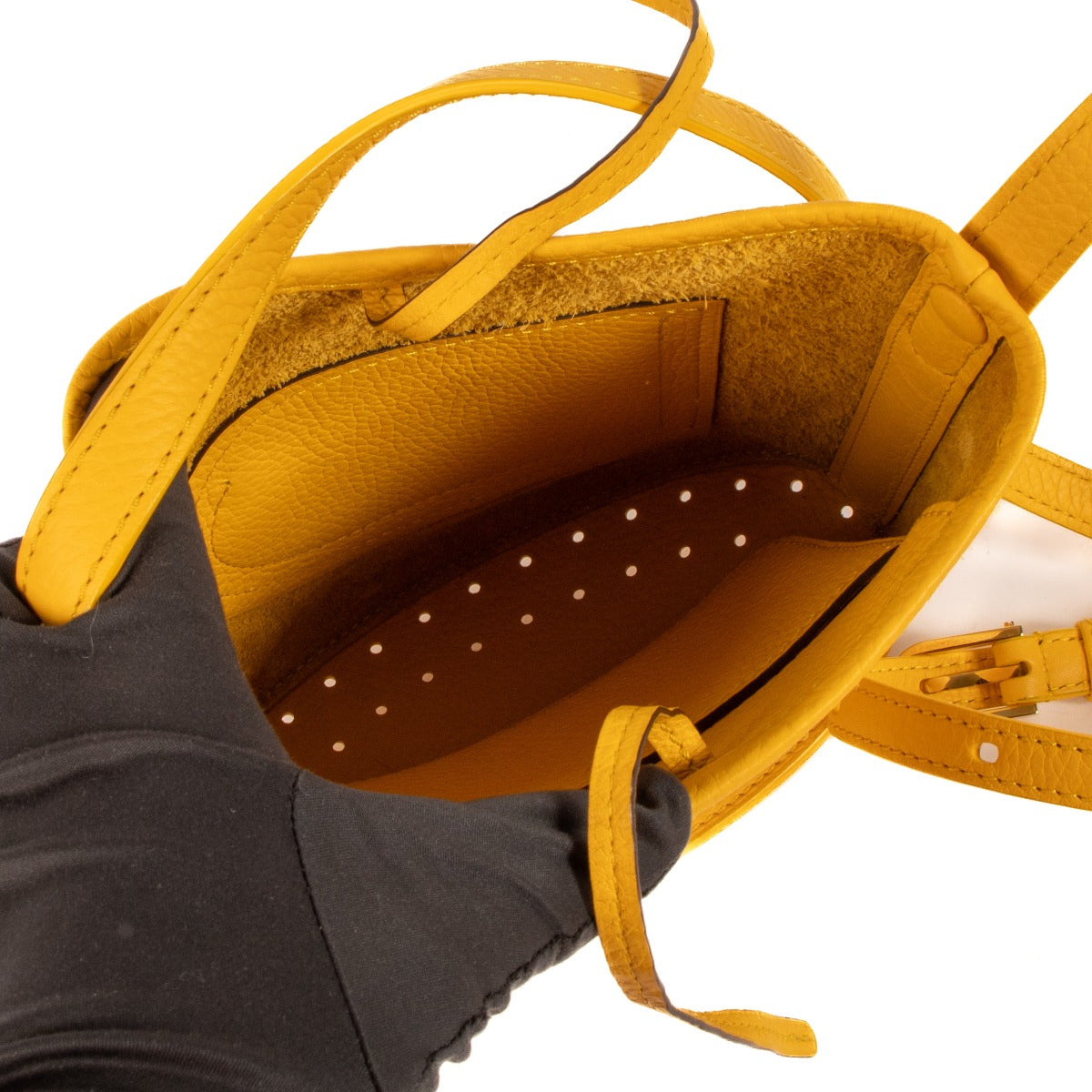 shop 100% authentic second hand Delvaux Saffron Taurillon Soft Pin Mini Crossbody Bag on Labellov.com