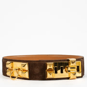 shop 100% authentic second hand Hermès Brown Collier De Chien Daim Belt on Labellov.com