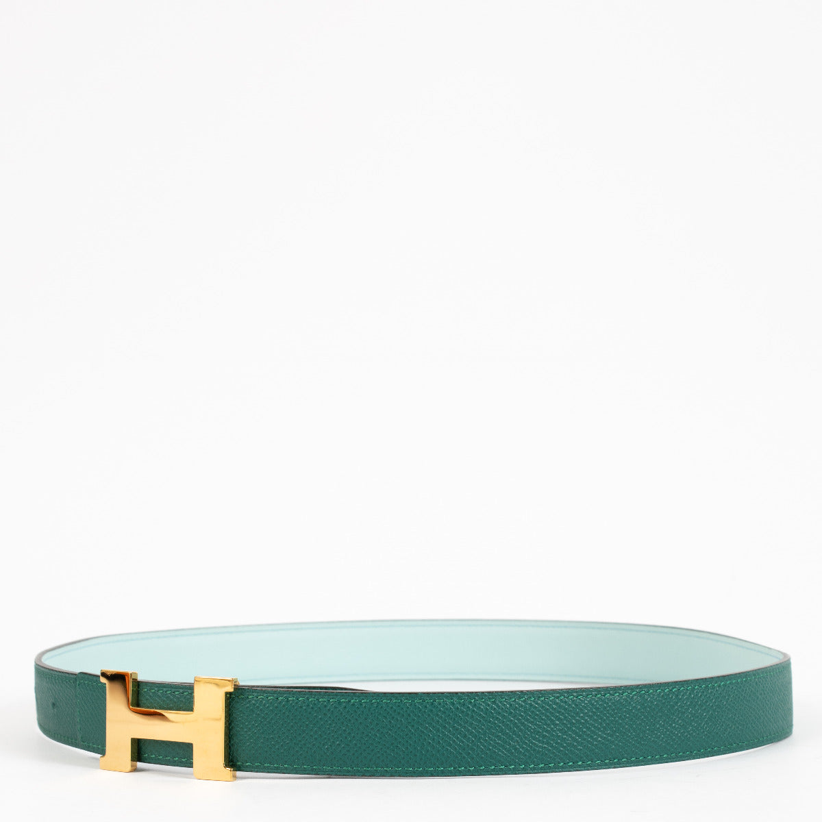Ceinture Constance Hermès bleue et verte - taille 75