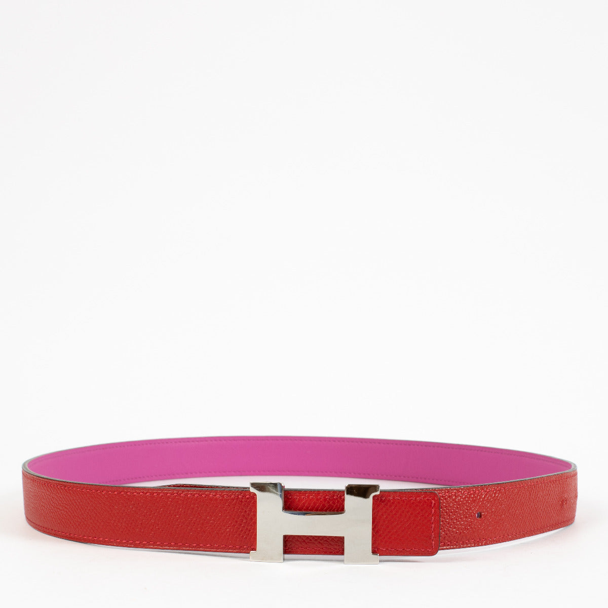 Hermès Constance Belt Magnolia & Rouge Casaque - size 80