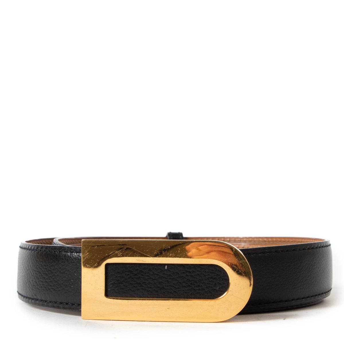 Shop a 100% authentic Delvaux Black Leather D Belt - Size 95 on Labellov.com.