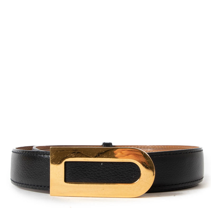 Shop a 100% authentic Delvaux Black Leather D Belt - Size 95 on Labellov.com.