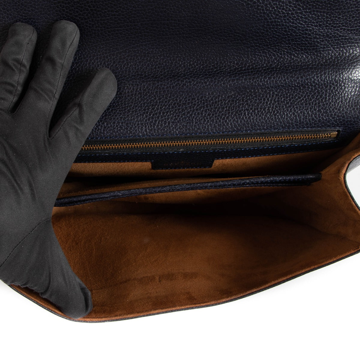 Delvaux 1989 Citoyen Blue Shoulder Bag