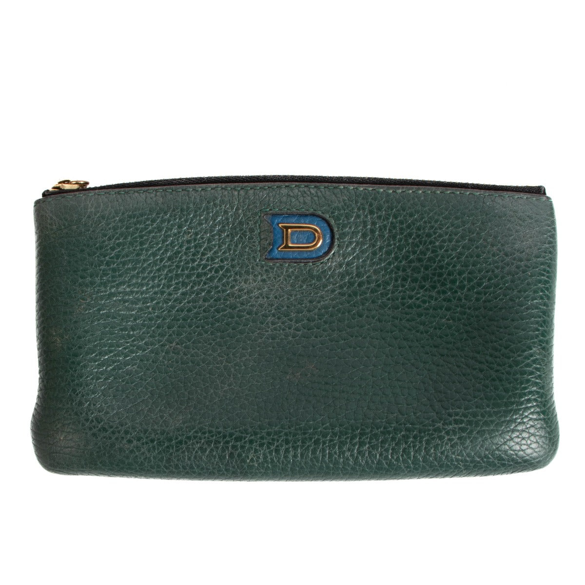 Shop a 100% authentic Delvaux Green Leather Pochette on Labellov.com.