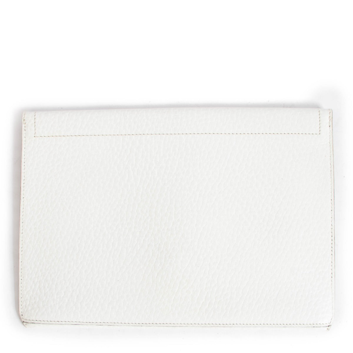 Shop a 100% authentic Delvaux White Leather Barrette Clutch on Labellov.com.