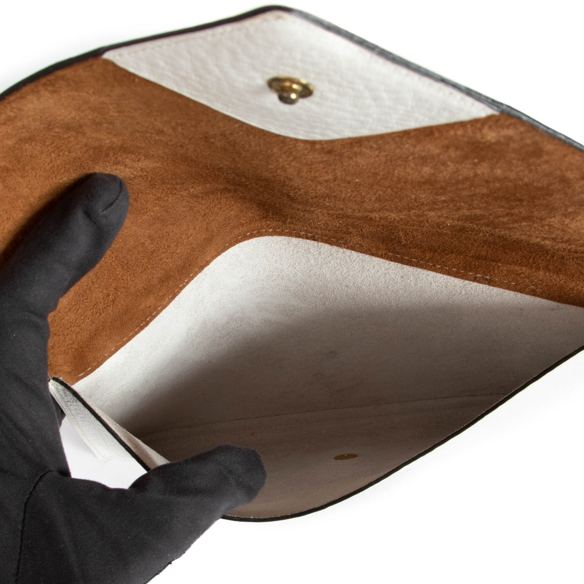 Shop a 100% authentic Delvaux White Leather Barrette Clutch on Labellov.com.