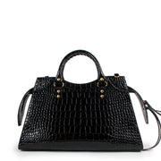 Balenciaga Neo Classic Crocodile Embossed Handbag