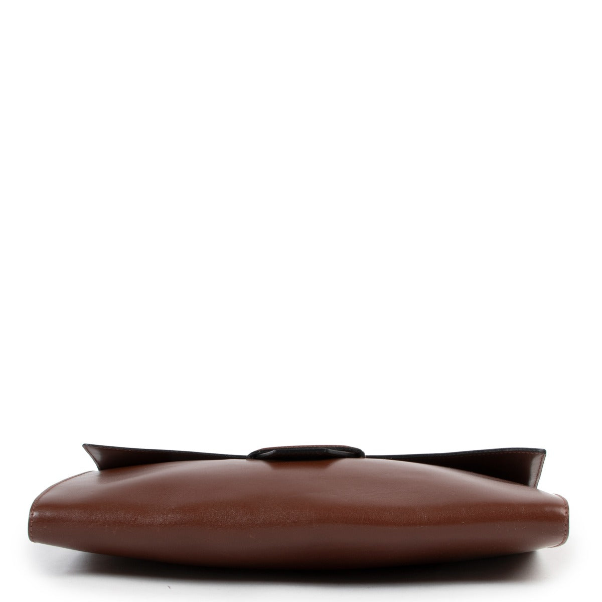Shop authentic second hand Delvaux Brown Flap Leather Clutch at Labellov
