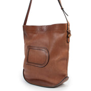 Delvaux Cognac Pin Shoulder Bag