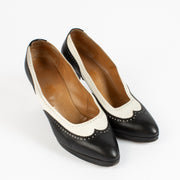 shop 100% authentic second hand Hermès Black Brogue Pumps - Size 38 on Labellov.com