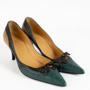 Hermès Tri-Color Leather Pumps - size 38.5