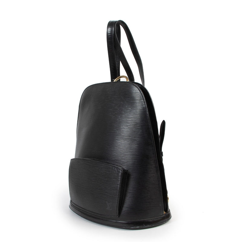 Louis Vuitton Black Gobelins Epi Leather Backpack