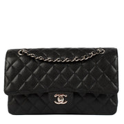 Shop safe online at Labellov in Antwerp, Brussels and Knokke this 100% authentic second hand Chanel Black Caviar Medium Classic Flap Bag