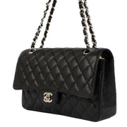 Shop safe online at Labellov in Antwerp, Brussels and Knokke this 100% authentic second hand Chanel Black Caviar Medium Classic Flap Bag