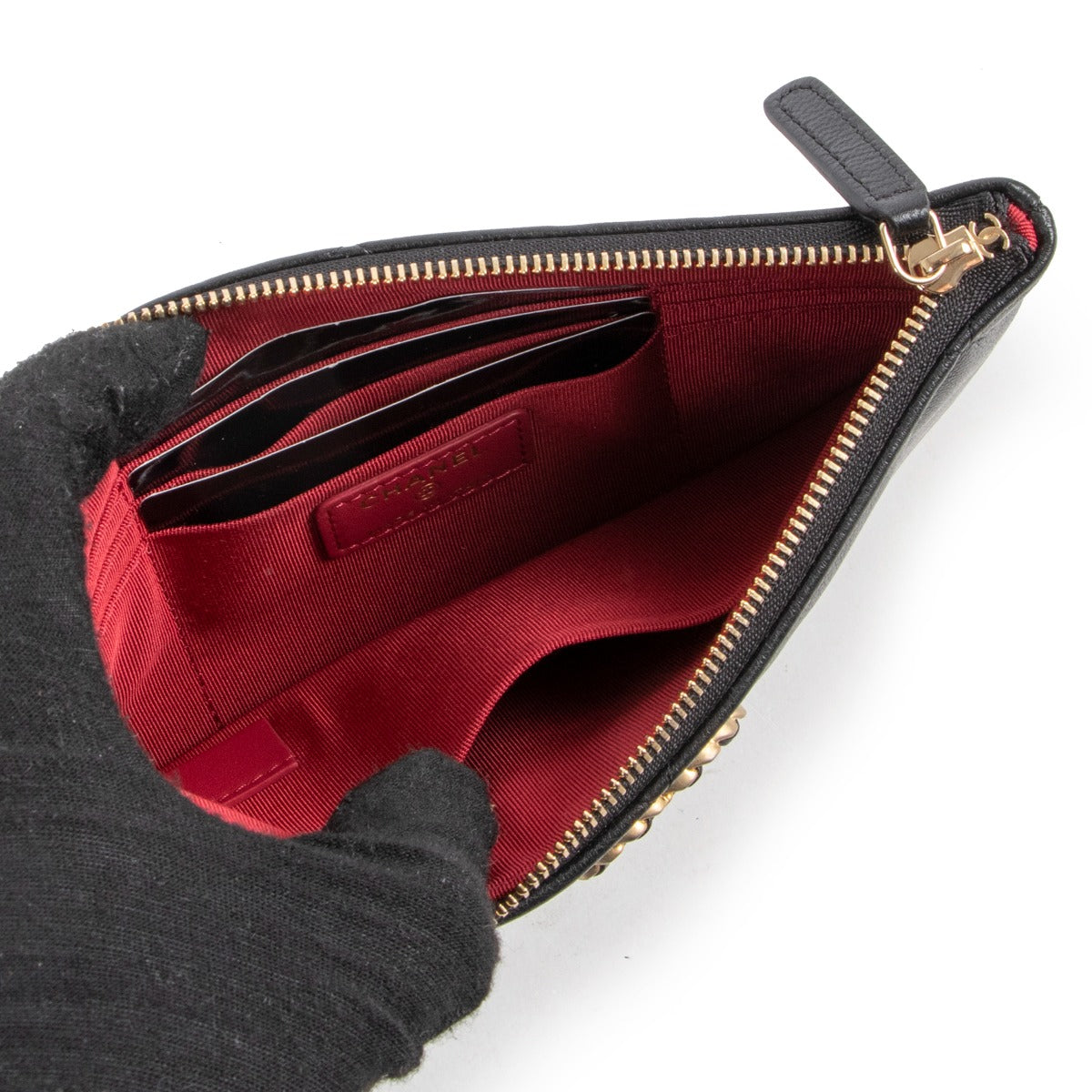 Chanel 19 Black Grained Calfskin PouchShop now your favorite 100% authentic Chanel accessoires, at Labellov. Pouch