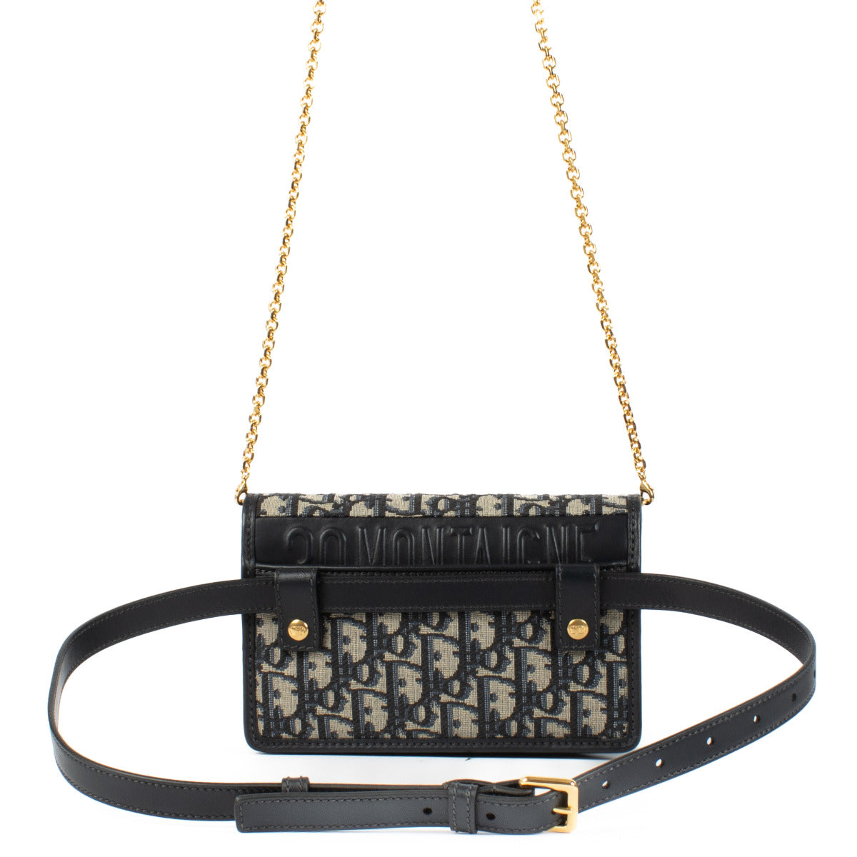 Sac pochette 2-en-1 Dior Blue Oblique 30 Montaigne