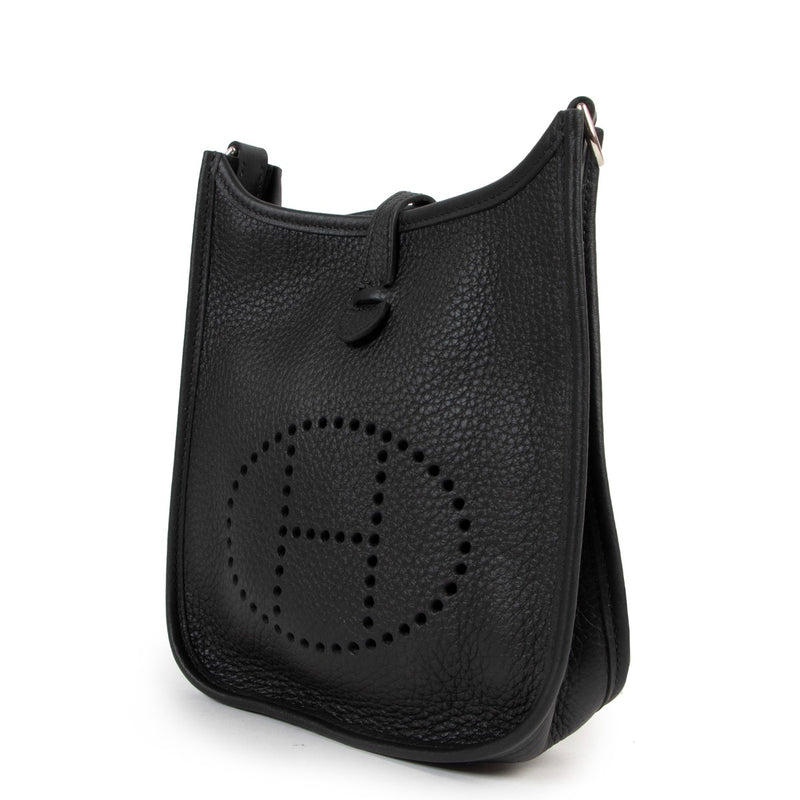 Shop authentic second hand luxury designer Hermès Evelyne 16 Amazone Black Taurillon Clemence PHW at Labellov