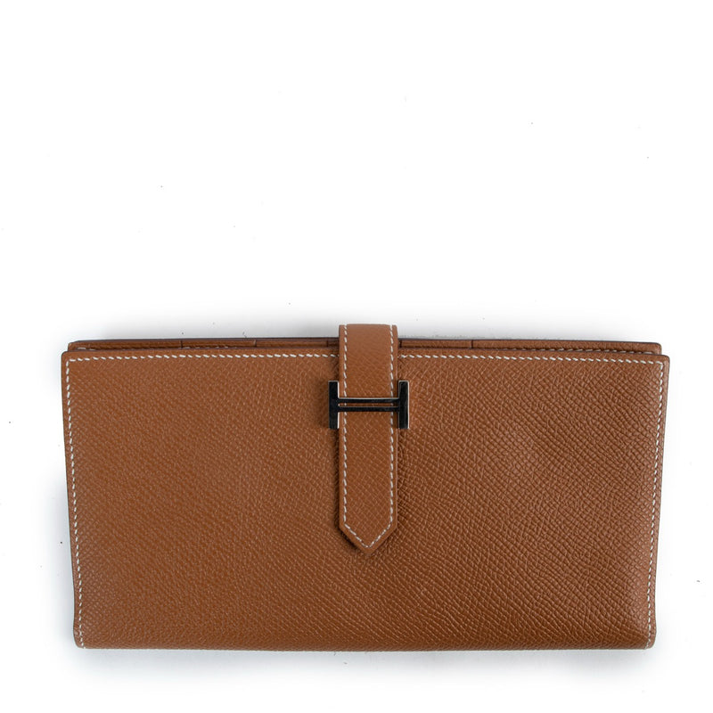 Shop authentic second hand Hermès Bearn Gold Epsom Wallet at Labellov
