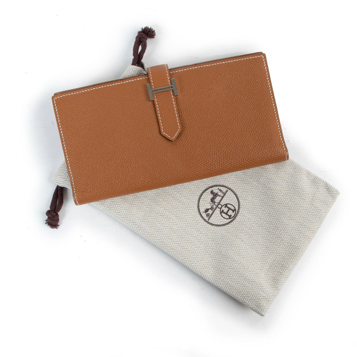 Shop authentic second hand Hermès Bearn Gold Epsom Wallet at Labellov
