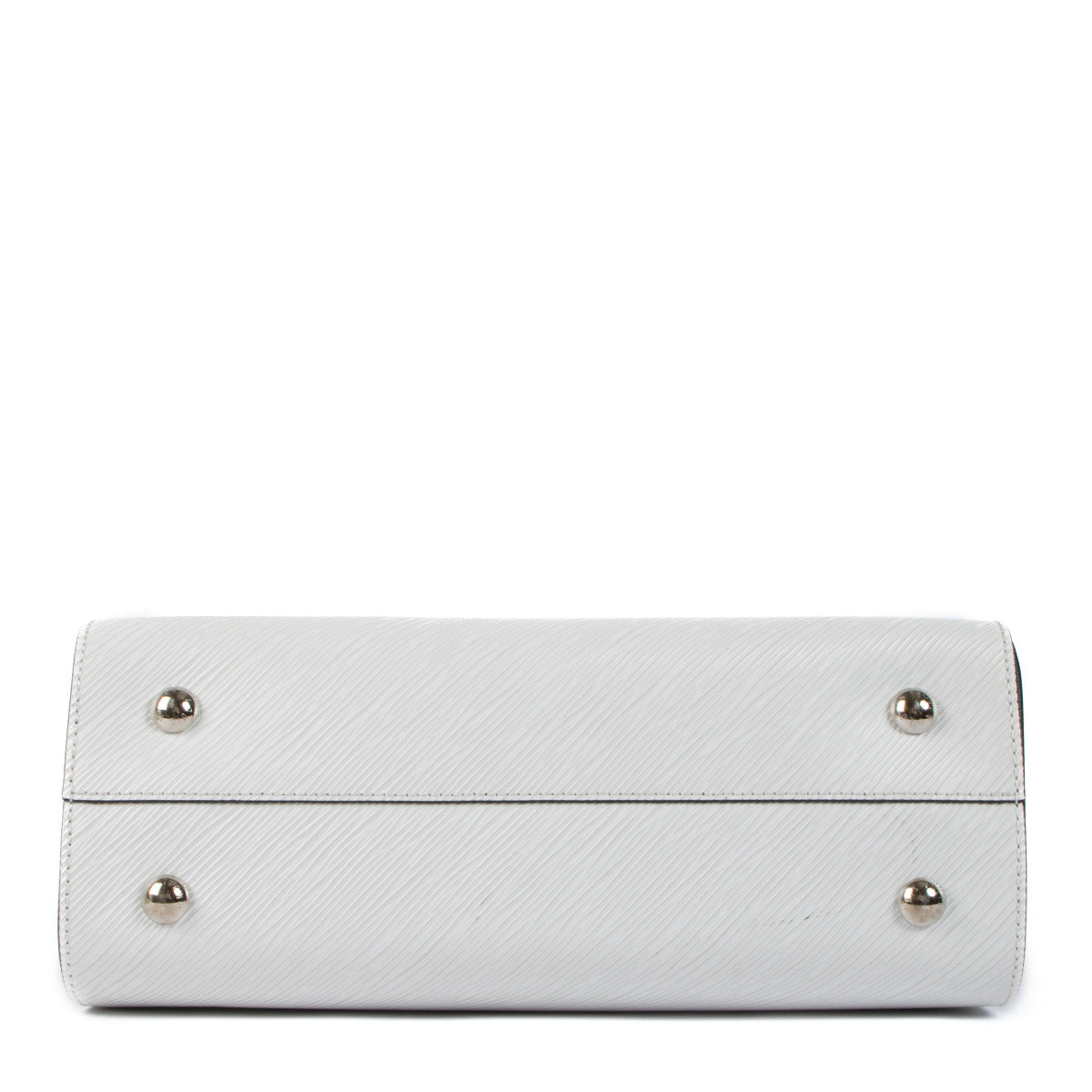 Louis Vuitton Witte Epi Leren Twist Tote Tas