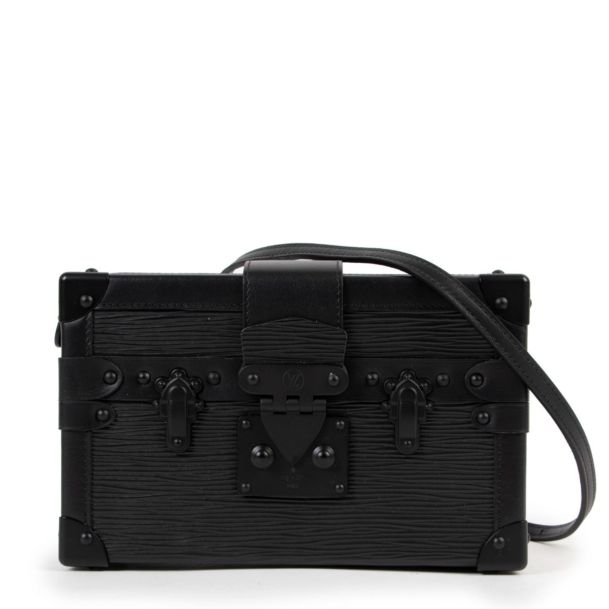 Shop authentic second hand designer luxury Louis VuittonPetite Malle All Black Bag at Labellov